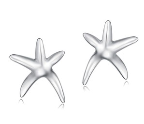 Fashionable silver earring